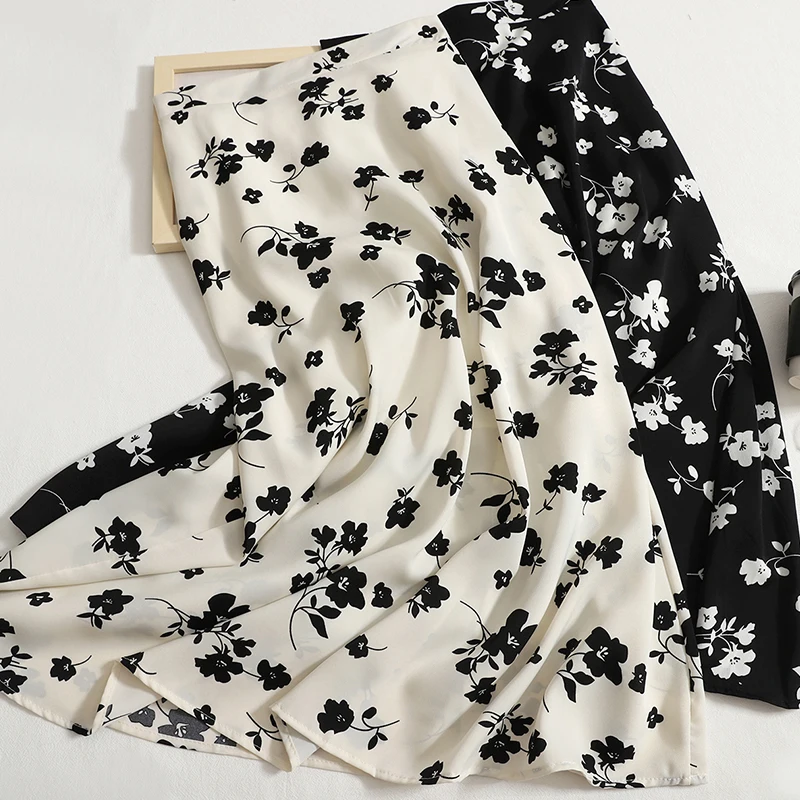 Elegant Summer Skirts Gentle and Thin Midi Chiffon Floral Skirts Women New Knee-length A-line Printed Umbrella Skirt Lady Korean
Elegant Summer Skirts Gentle and Thin Midi Chiffon Floral Skirts Women New Knee-length A-line Printed Umbrella Skirt Lady Korean