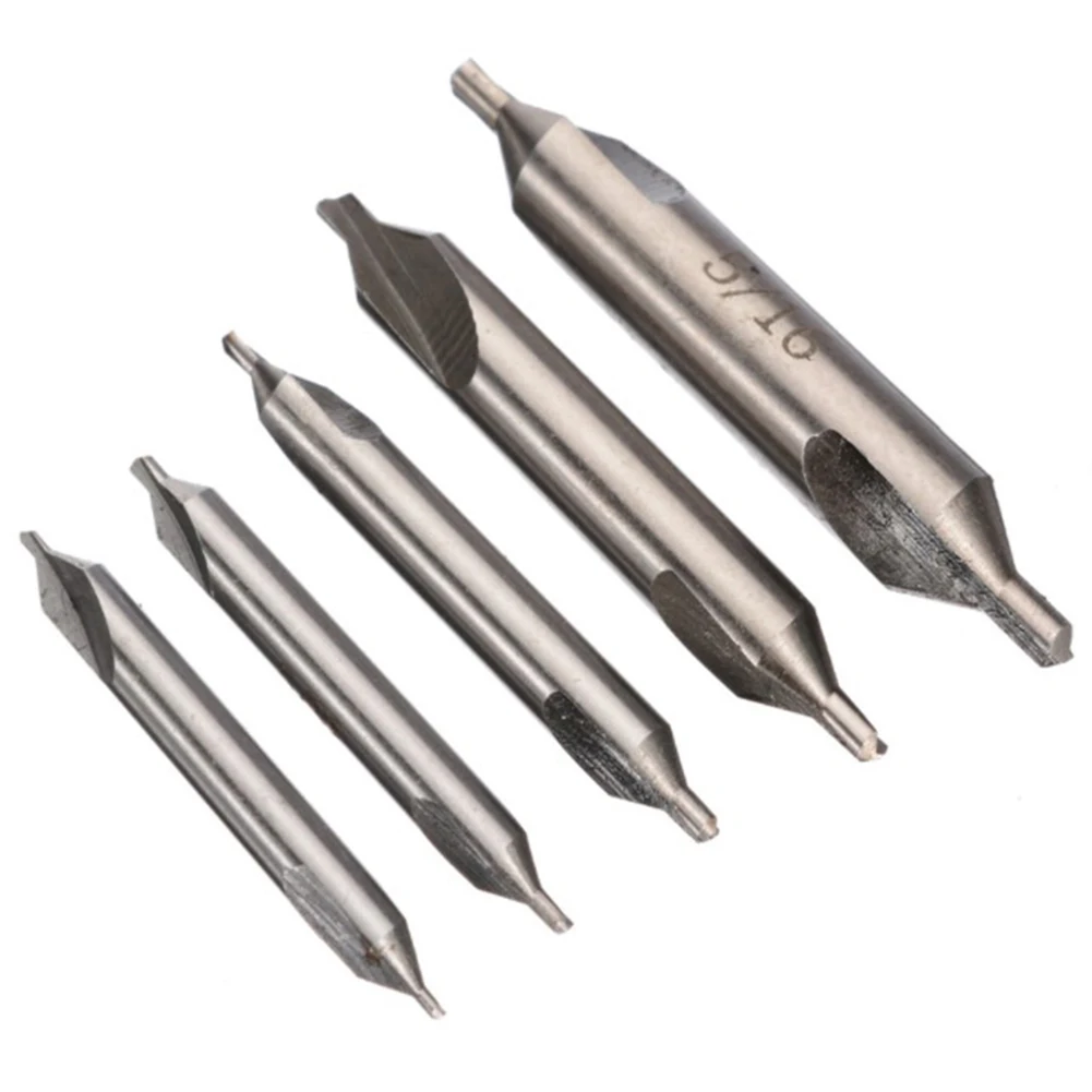 5PCS HSS Center Drill Bit 60 Degree Center Spotting Drill Bit Combined Countersink Bits Set 1/8"& 3/16''& 1/4" & 5/16" & 3/8"
5PCS HSS Center Drill Bit 60 Degree Center Spotting Drill Bit Combined Countersink Bits Set 1/8"& 3/16''& 1/4" & 5/16" & 3/8"