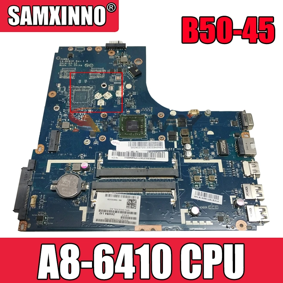 Новая материнская плата ZAWBA/BB LA-B291P для Lenovo B50-45, материнская плата для ноутбука, системная плата с AMD B50-45 CPU 100% test wor
Новая материнская плата ZAWBA/BB LA-B291P для Lenovo B50-45, материнская плата для ноутбука, системная плата с AMD B50-45 CPU 100% test wor