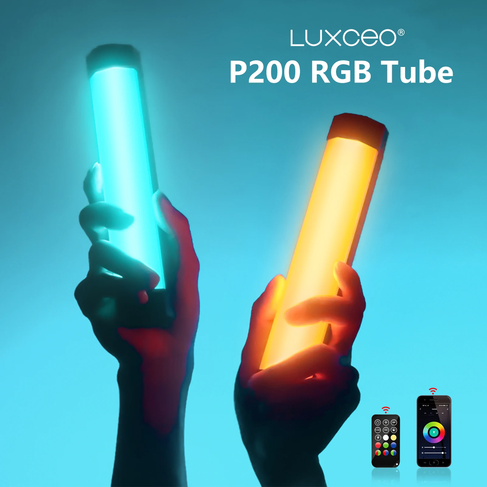 LUXCEO P200 RGB Video Light IP67 Rainproof APP Control Tube Built-in Battery&Magnet LED Photography Light Stick for Photo TikTok
LUXCEO P200 RGB Video Light IP67 Rainproof APP Control Tube Built-in Battery&Magnet LED Photography Light Stick for Photo TikTok