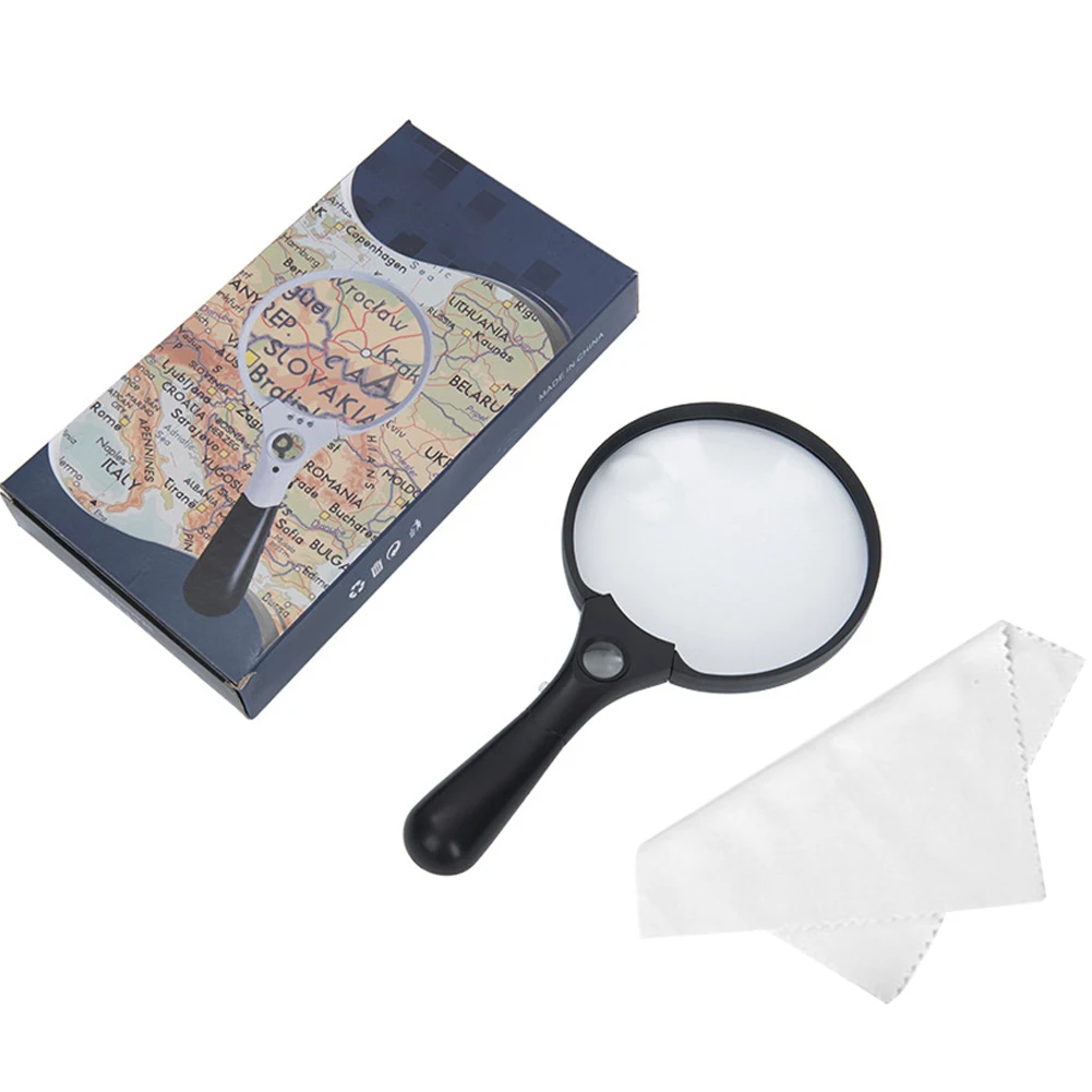 Seniors Stamps Clear Identification Magnifying Glass Map Illuminated Lens Reading 2X 4X 25X Zoom Large Handheld With LED Lights
Seniors Stamps Clear Identification Magnifying Glass Map Illuminated Lens Reading 2X 4X 25X Zoom Large Handheld With LED Lights