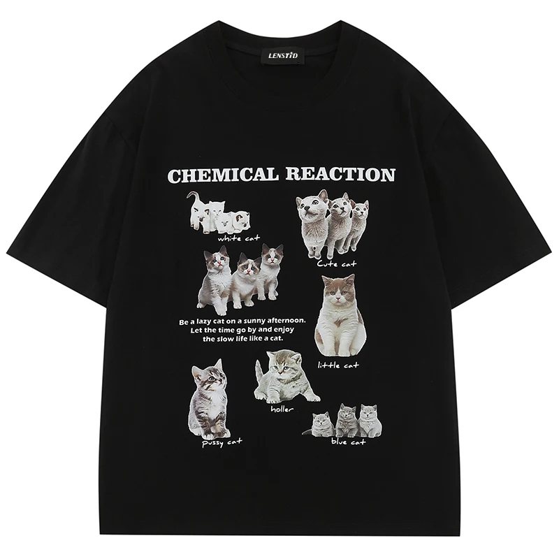Summer Men Tshirts Hip Hop Cute Cat Graphic Print Unisex T Shirts Punk Gothic 2023 Streetwear Harajuku Casual Cotton Tops Tees
Summer Men Tshirts Hip Hop Cute Cat Graphic Print Unisex T Shirts Punk Gothic 2023 Streetwear Harajuku Casual Cotton Tops Tees