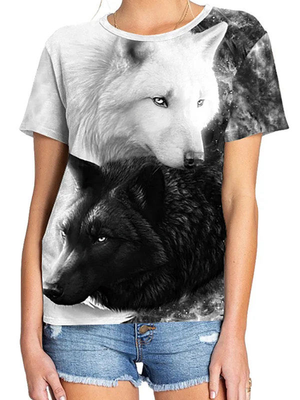 New Neutral But and Women. Summary Couple Cat Wolf animal Graphic 3d Print T shirt Fashion Breathable. Oversized Short Sleeve
New Neutral But and Women. Summary Couple Cat Wolf animal Graphic 3d Print T shirt Fashion Breathable. Oversized Short Sleeve