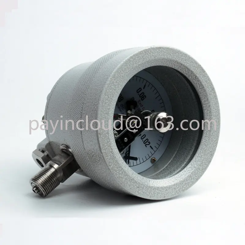 

YTX-100B Explosion-Proof Electric Contact Pressure Gauge Hydraulic Barometer Vacuum Suction Gauge 1.6Mpa Switch Signal