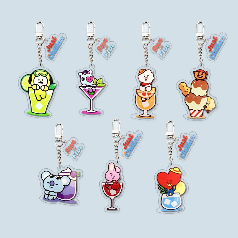 Kawaii Acrylic Bt21 Keychain Anime Peripheral Chimmy Cooky Cartoon Keyring Creative Drink Cup Shape Bag Key Pendant Gifts Toys
Kawaii Acrylic Bt21 Keychain Anime Peripheral Chimmy Cooky Cartoon Keyring Creative Drink Cup Shape Bag Key Pendant Gifts Toys