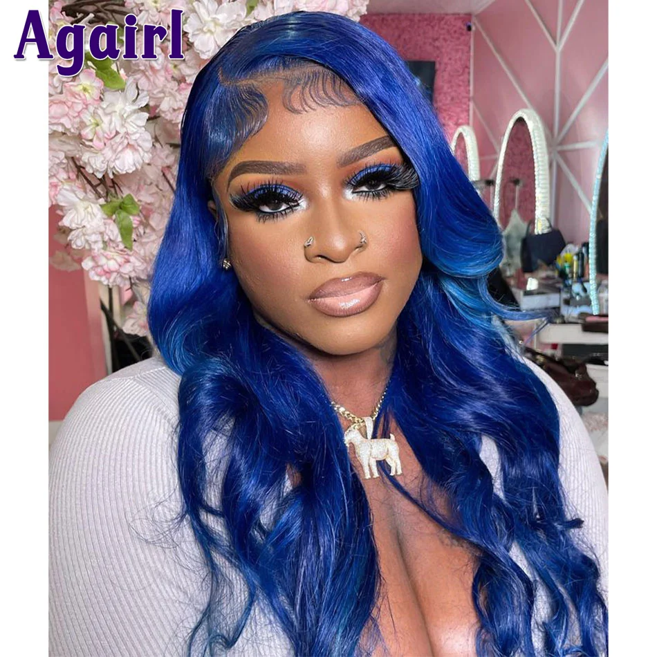 Blue Colored Body Wave Lace Front Human Hair Wigs Transparent Lace 13X4 13X6 Wavy Frontal Wigs Pre Plucked 30 Inch 5x5 Lace Wig
Blue Colored Body Wave Lace Front Human Hair Wigs Transparent Lace 13X4 13X6 Wavy Frontal Wigs Pre Plucked 30 Inch 5x5 Lace Wig