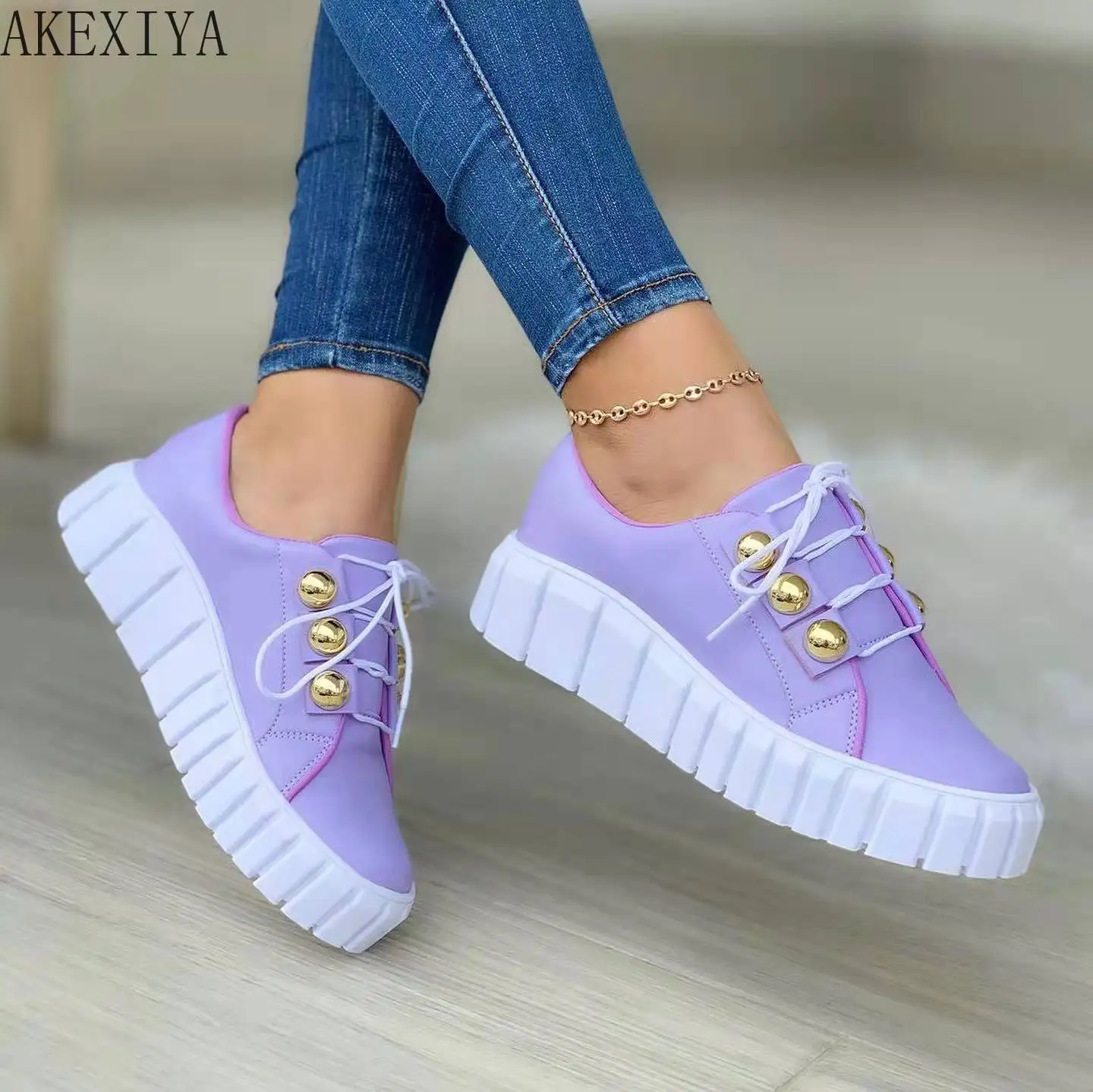 2022 Non-slip Sneaker Casual Shoes Lacing Sports Shoes Fashion Leisure Woman Breathable Shoes Flats Thick Sole Large Size 36~43
2022 Non-slip Sneaker Casual Shoes Lacing Sports Shoes Fashion Leisure Woman Breathable Shoes Flats Thick Sole Large Size 36~43