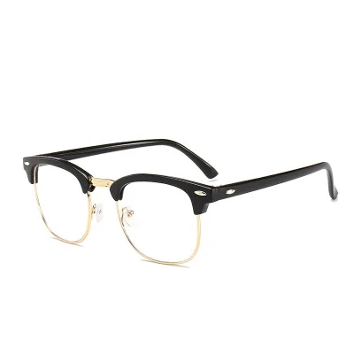 

Classic Semi Rimless Anti Radiation Blue Light Blocking Glasses Men Square Ray Filter Eyeglasses Frames Computer Women Goggles