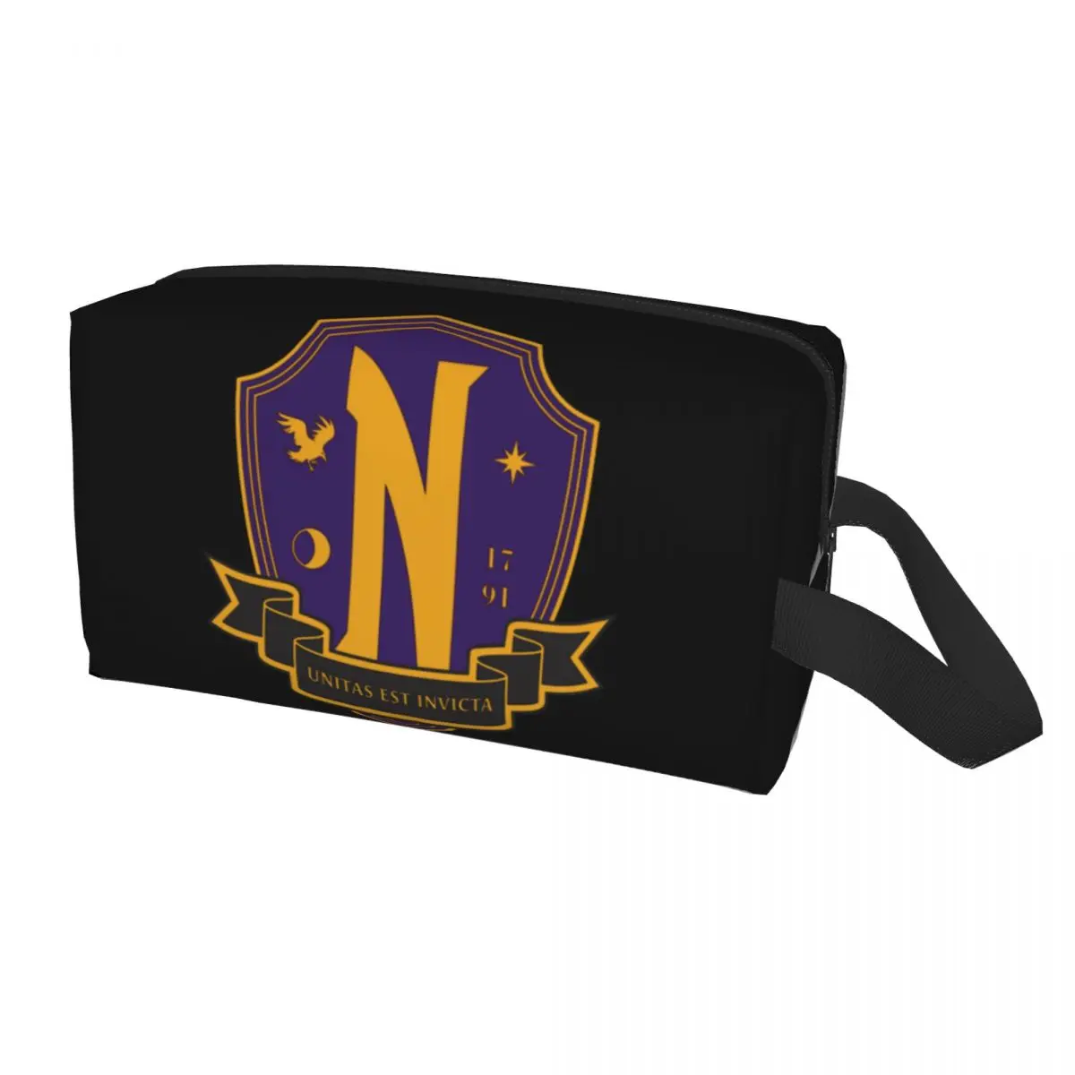 Custom Wednesday Addams Nevermore Academy Toiletry Bag for Women Makeup Cosmetic Organizer Lady Beauty Storage Dopp Kit Case
Custom Wednesday Addams Nevermore Academy Toiletry Bag for Women Makeup Cosmetic Organizer Lady Beauty Storage Dopp Kit Case