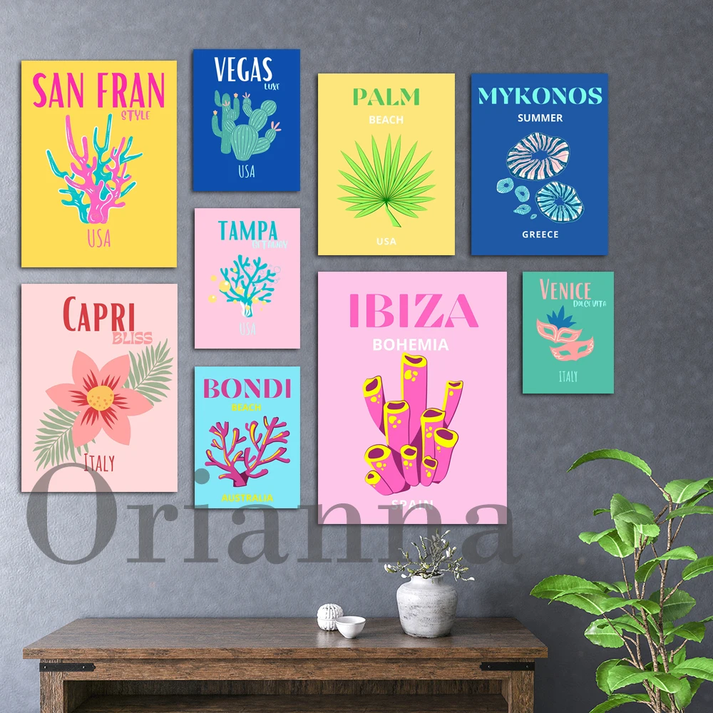Capri Mykonos Ibiza Bondi Miami Beach Palm Malibu Tampa Vegas Venice San Fran Travel Canvas Poster Wall Art Print Home Decor
Capri Mykonos Ibiza Bondi Miami Beach Palm Malibu Tampa Vegas Venice San Fran Travel Canvas Poster Wall Art Print Home Decor