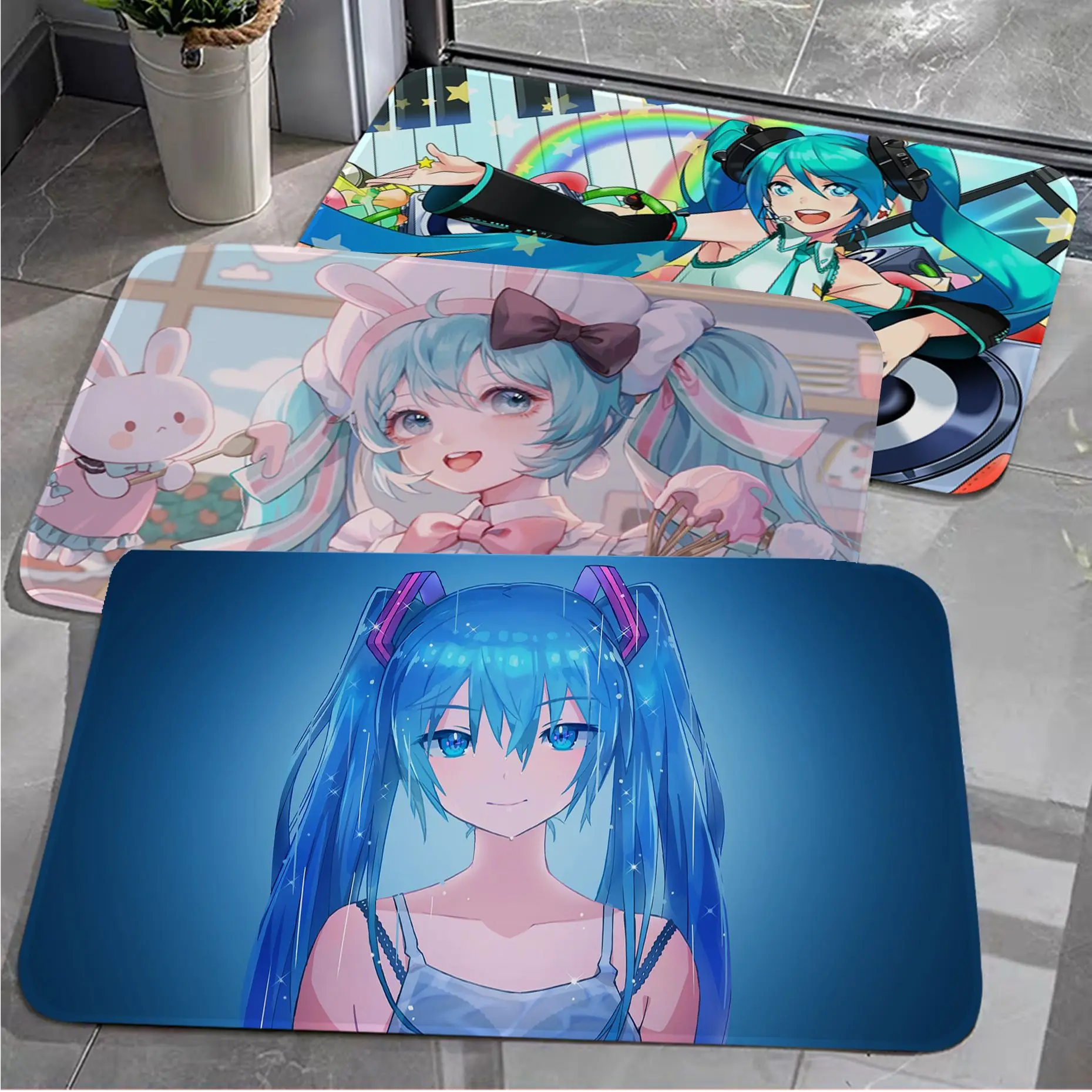 BANDAI Hatsune Miku Anime Floor Carpet Anti-slip Absorb Water Long Strip Cushion Bedroon Mat Doormat Area Rug
BANDAI Hatsune Miku Anime Floor Carpet Anti-slip Absorb Water Long Strip Cushion Bedroon Mat Doormat Area Rug