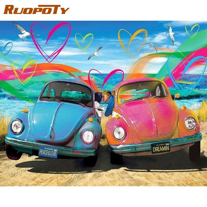 RUOPOTY Diy Frame Painting By Numbers Kits Lover Picture On Numbers Car Landscape Handiwork For Home Decors Wall Artwork
RUOPOTY Diy Frame Painting By Numbers Kits Lover Picture On Numbers Car Landscape Handiwork For Home Decors Wall Artwork