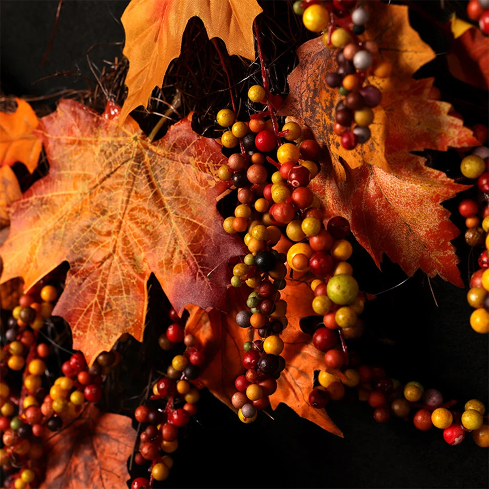 45cm Fall Door Wreath Christmas Halloween Decoration Artificial Maple Leaf Berry Garland Window Door Hanging Decor Thanksgiving
45cm Fall Door Wreath Christmas Halloween Decoration Artificial Maple Leaf Berry Garland Window Door Hanging Decor Thanksgiving
