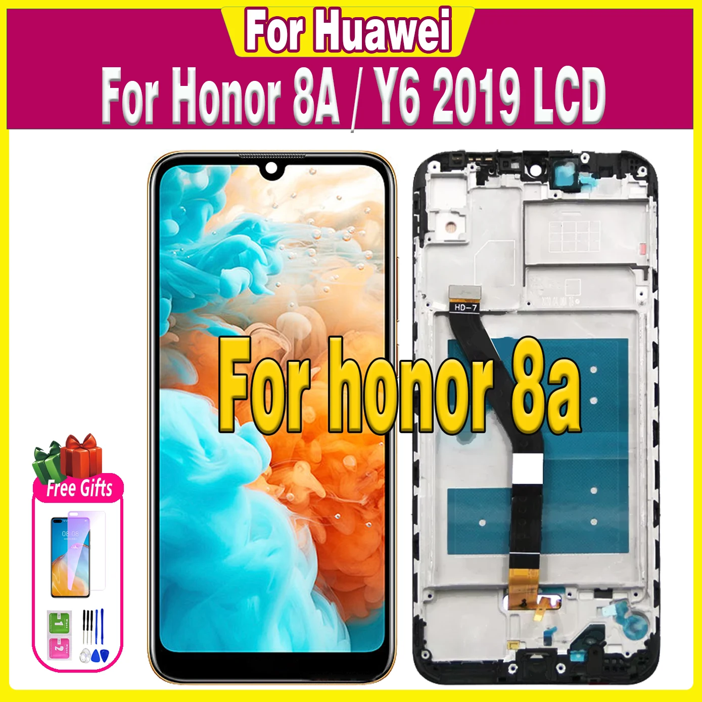 6.09"Original Lcd For Huawei Honor 8A LCD Display Touch Screen For Huawei Y6 2019 JAT-L29 L09 L41 LX1 Digitizer Replacement
6.09"Original Lcd For Huawei Honor 8A LCD Display Touch Screen For Huawei Y6 2019 JAT-L29 L09 L41 LX1 Digitizer Replacement