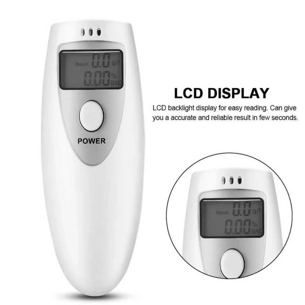 

Portable Digital Breathalyzer Tester Alcohol Detection Accurate Measureme Professional Breath Alcohol Analyzer Sensitivity