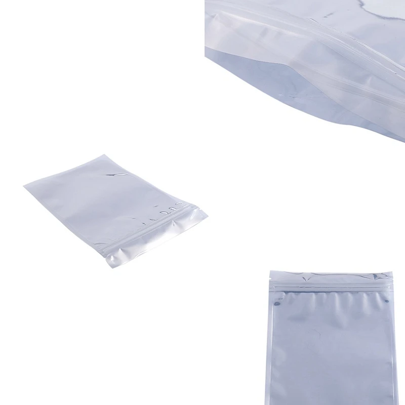 

100Pcs Anti Static Shielding Zipper Closure Bag ESD Anti-Static Pack Bag For Instrument Chip Electronic Accessories