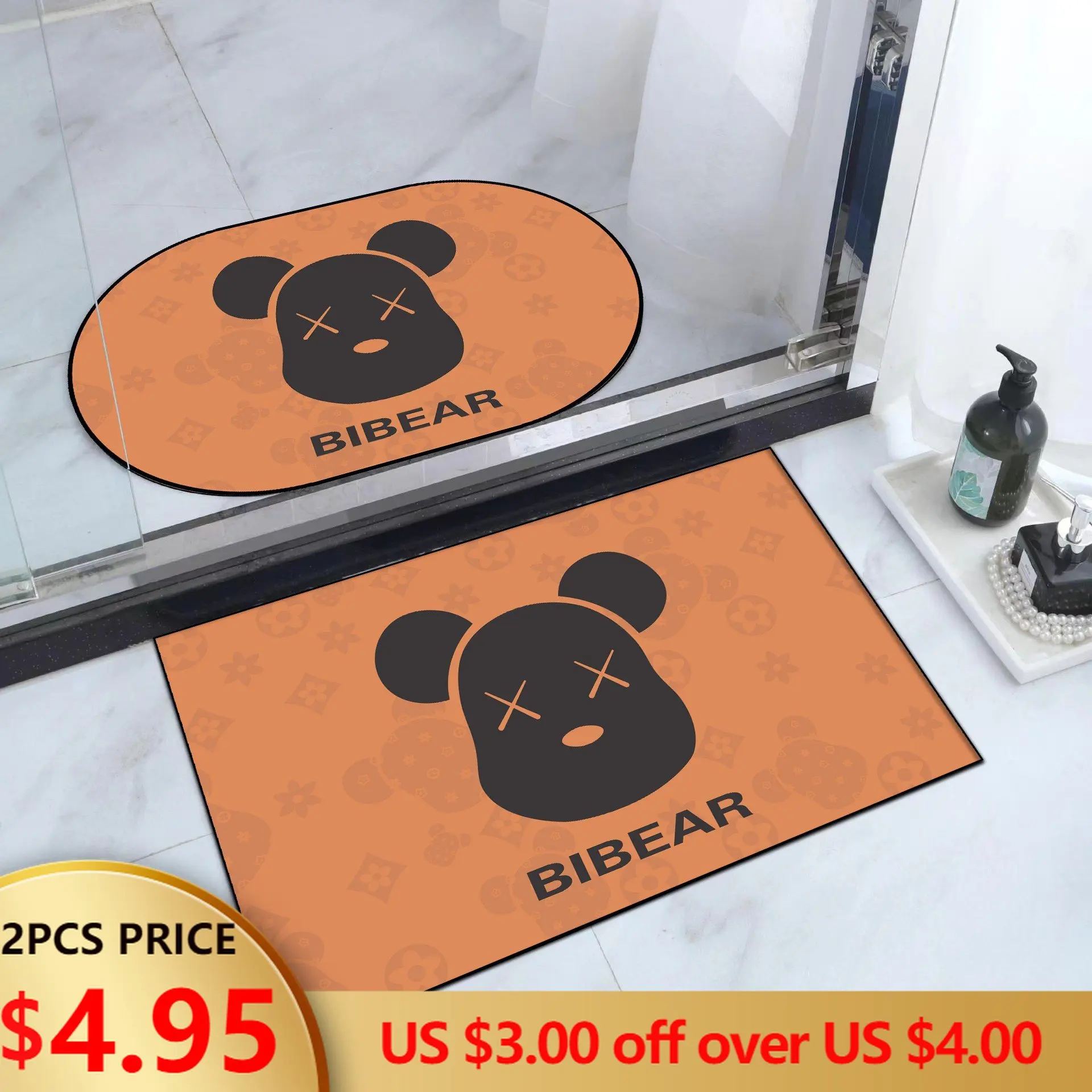 2PCS Super Absorbent Floor Mat Instant Drying Bathroom Rug Non-slip Entrance Doormat Bath Mats Toilet Absorbent Bathroom Carpet
2PCS Super Absorbent Floor Mat Instant Drying Bathroom Rug Non-slip Entrance Doormat Bath Mats Toilet Absorbent Bathroom Carpet
