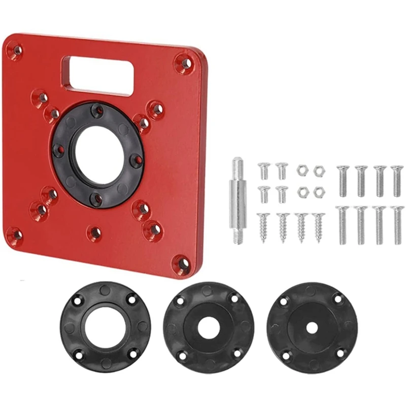 Router Table Insert Plate with 4 Rings Wood Router Engraving Machine Trimming Machine Flip Board for DIY Kit Woodworking
Router Table Insert Plate with 4 Rings Wood Router Engraving Machine Trimming Machine Flip Board for DIY Kit Woodworking
