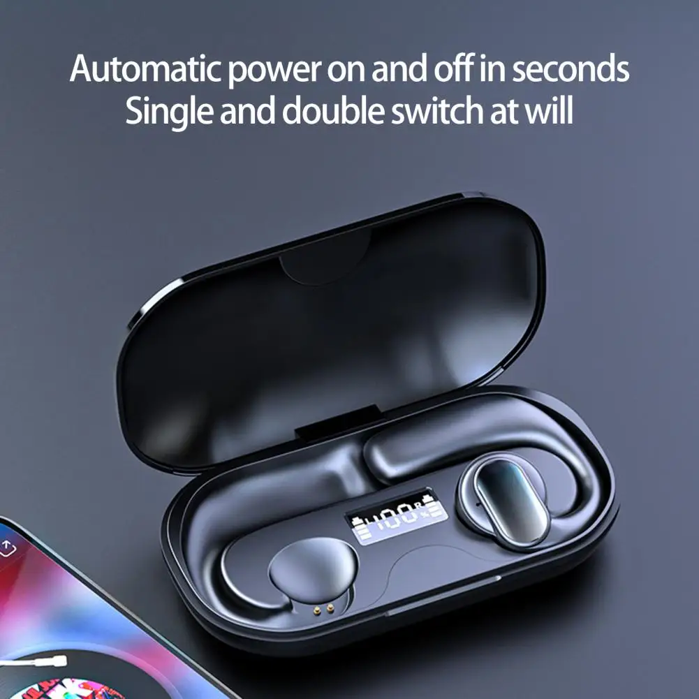 Earphones Useful IPX6 Waterproof Automatic Connection Hang on Ear Type Wireless Earphones Mobile Phones Supply
Earphones Useful IPX6 Waterproof Automatic Connection Hang on Ear Type Wireless Earphones Mobile Phones Supply