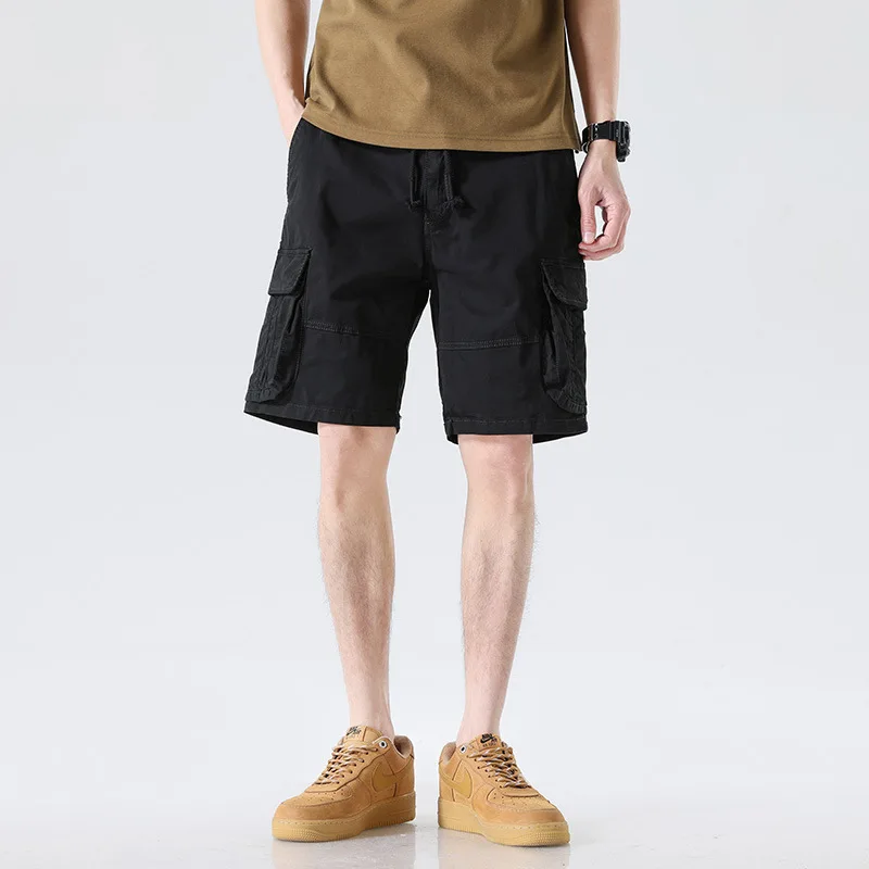 Man Cargo Shorts with Pockets Belt Waist
Man Cargo Shorts with Pockets Belt Waist