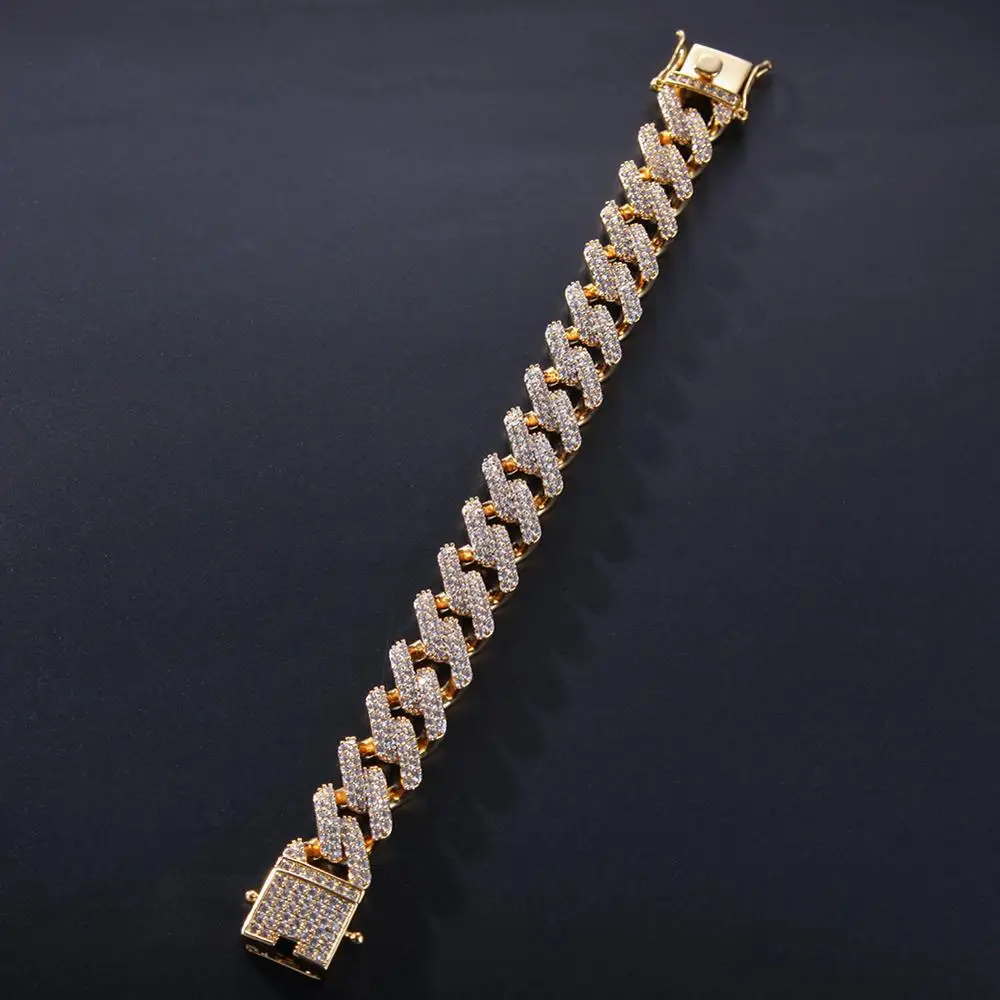 Fashion Miami Prong Cuban Link Bracelet 3 Row Full Iced Out Cubic Zircon 7inch 8inch Bracelet Mens Hiphop Jewelry B-148
Fashion Miami Prong Cuban Link Bracelet 3 Row Full Iced Out Cubic Zircon 7inch 8inch Bracelet Mens Hiphop Jewelry B-148