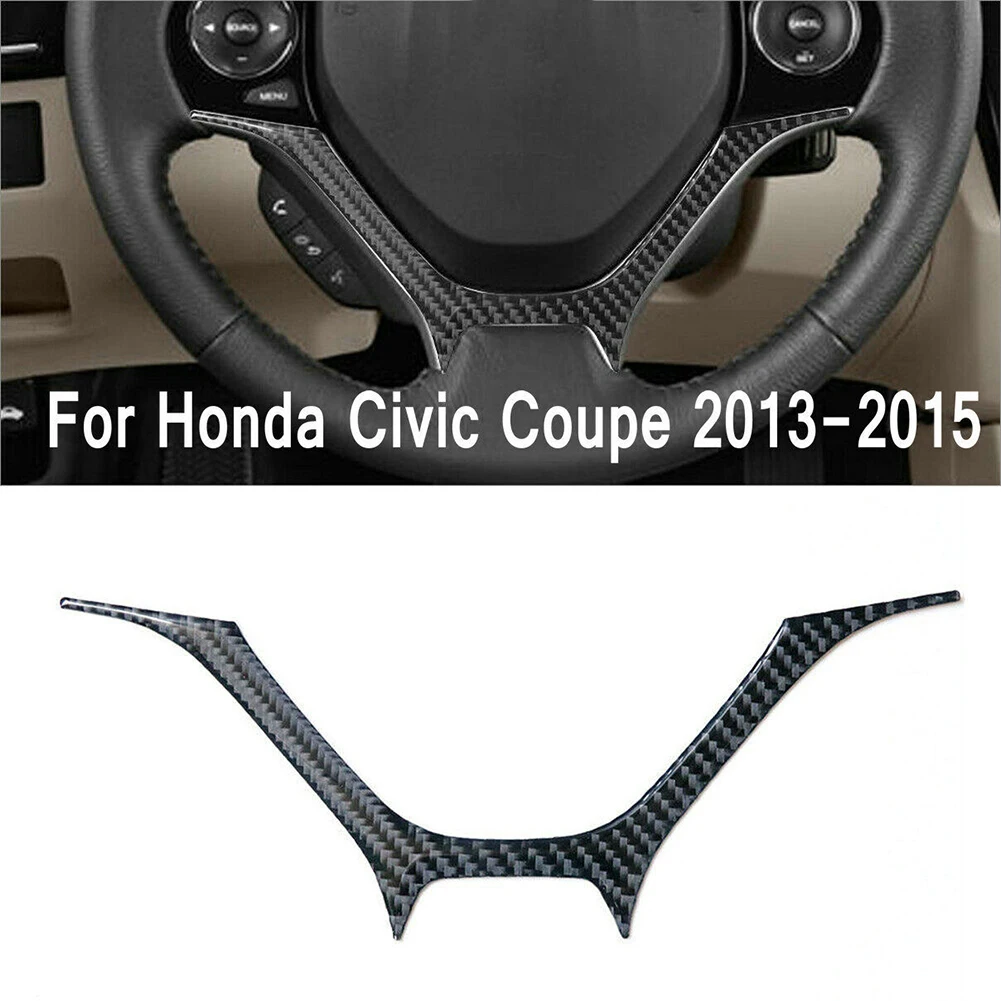 Car Steering Wheel Panel Cover Trim Carbon Fiber For Honda Civic Coupe 2013-15 Accessories For Vehicles
Car Steering Wheel Panel Cover Trim Carbon Fiber For Honda Civic Coupe 2013-15 Accessories For Vehicles