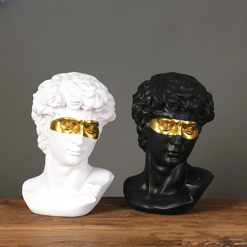 Gold Plated Mask David Statue Artwork Character Resin Sculpture Desk Ornaments Portrait Figures Statue Living Room Decoration
Gold Plated Mask David Statue Artwork Character Resin Sculpture Desk Ornaments Portrait Figures Statue Living Room Decoration