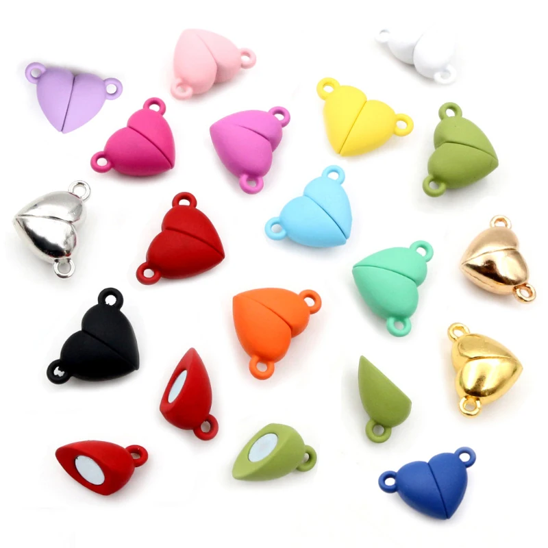 5Sets Love Heart Shaped Strong Magnetic Connected Clasps Beads Charms End Clasps for DIY Couple Bracelet Necklace Making Jewelry
5Sets Love Heart Shaped Strong Magnetic Connected Clasps Beads Charms End Clasps for DIY Couple Bracelet Necklace Making Jewelry