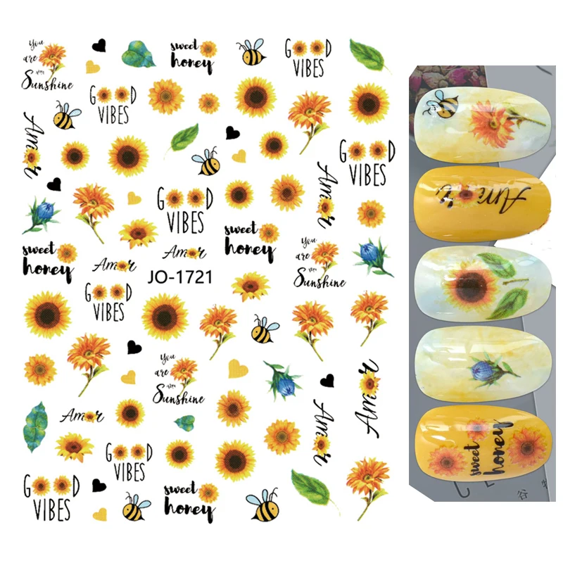 Back Glue Stickers Sunflowers Little Daisy Flowers Nail Decals Decoration For Nail Art Manicure Beauty
Back Glue Stickers Sunflowers Little Daisy Flowers Nail Decals Decoration For Nail Art Manicure Beauty