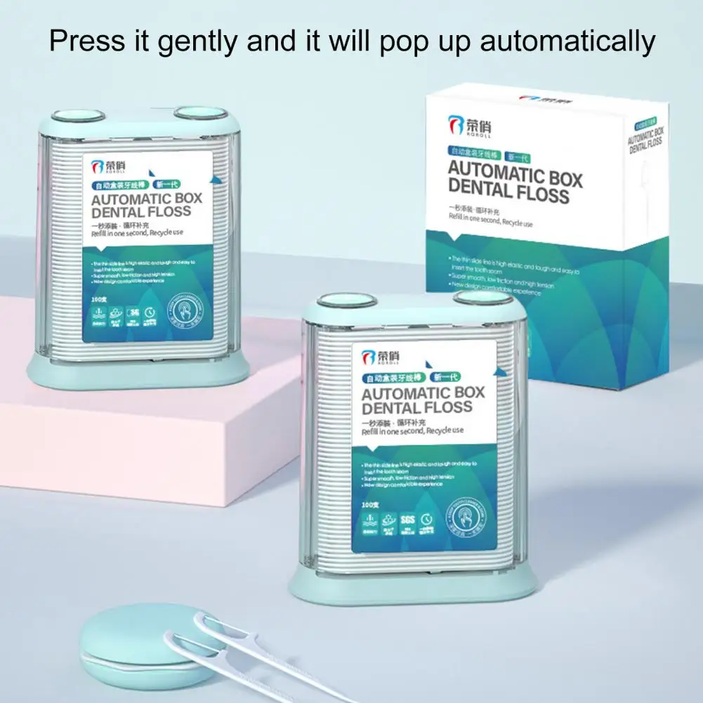 Dental Floss Stick 1 Set Useful Bowed Head Lightweight Dental Floss Storage Box Oral Care Tool for Home
Dental Floss Stick 1 Set Useful Bowed Head Lightweight Dental Floss Storage Box Oral Care Tool for Home