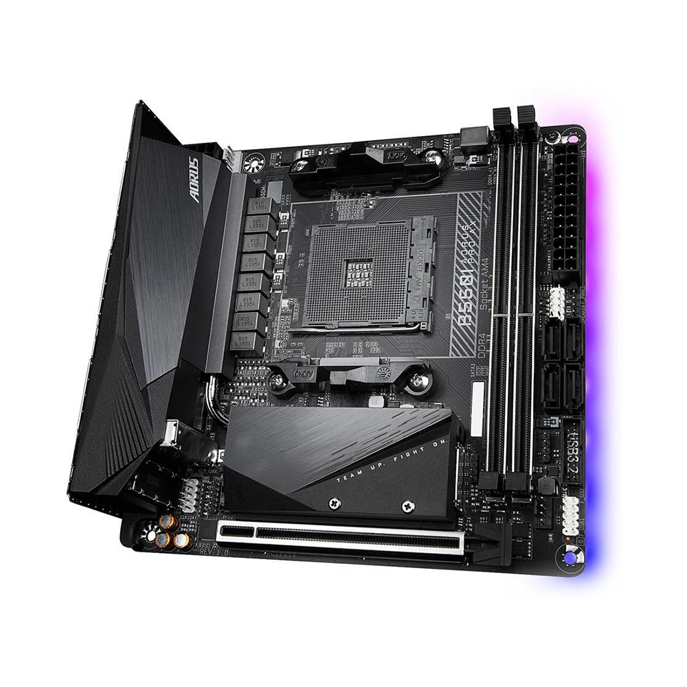 

B550I AORUS PRO AX For Gigabyte B550 AM4 DDR4 64GB PCI-E 4.0 Mini-ITX Desktop Motherboard