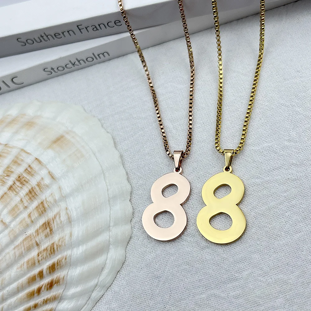Fashion Simple Numeral 0-9 Pendant Necklace Women Quality Gold Stainless Steel Mens Box Chain Choker Hip Hop Jewelry Accessories
Fashion Simple Numeral 0-9 Pendant Necklace Women Quality Gold Stainless Steel Mens Box Chain Choker Hip Hop Jewelry Accessories