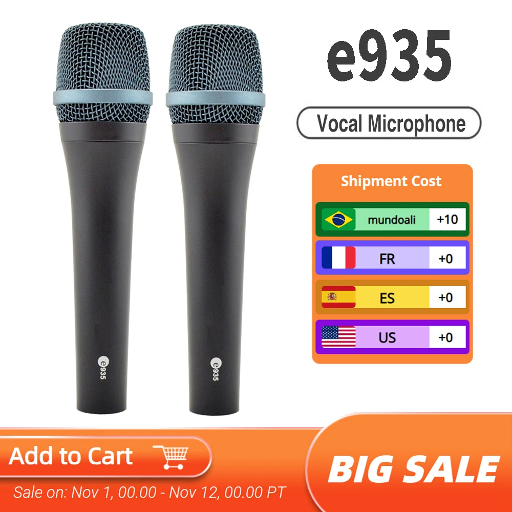 e935 Professional Vocal Karaoke Handheld Microphone Wired Dynamic Cardioid Microphopne e935 for Studio Recording SENNHEISER
e935 Professional Vocal Karaoke Handheld Microphone Wired Dynamic Cardioid Microphopne e935 for Studio Recording SENNHEISER