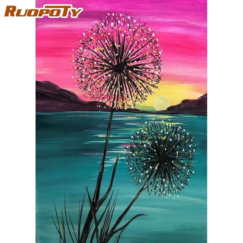 RUOPOTY Coloring By Number Flowers Kits Painting By Number Flower DIY Frame Modern Drawing On Canvas HandPainted Art Gift
RUOPOTY Coloring By Number Flowers Kits Painting By Number Flower DIY Frame Modern Drawing On Canvas HandPainted Art Gift
