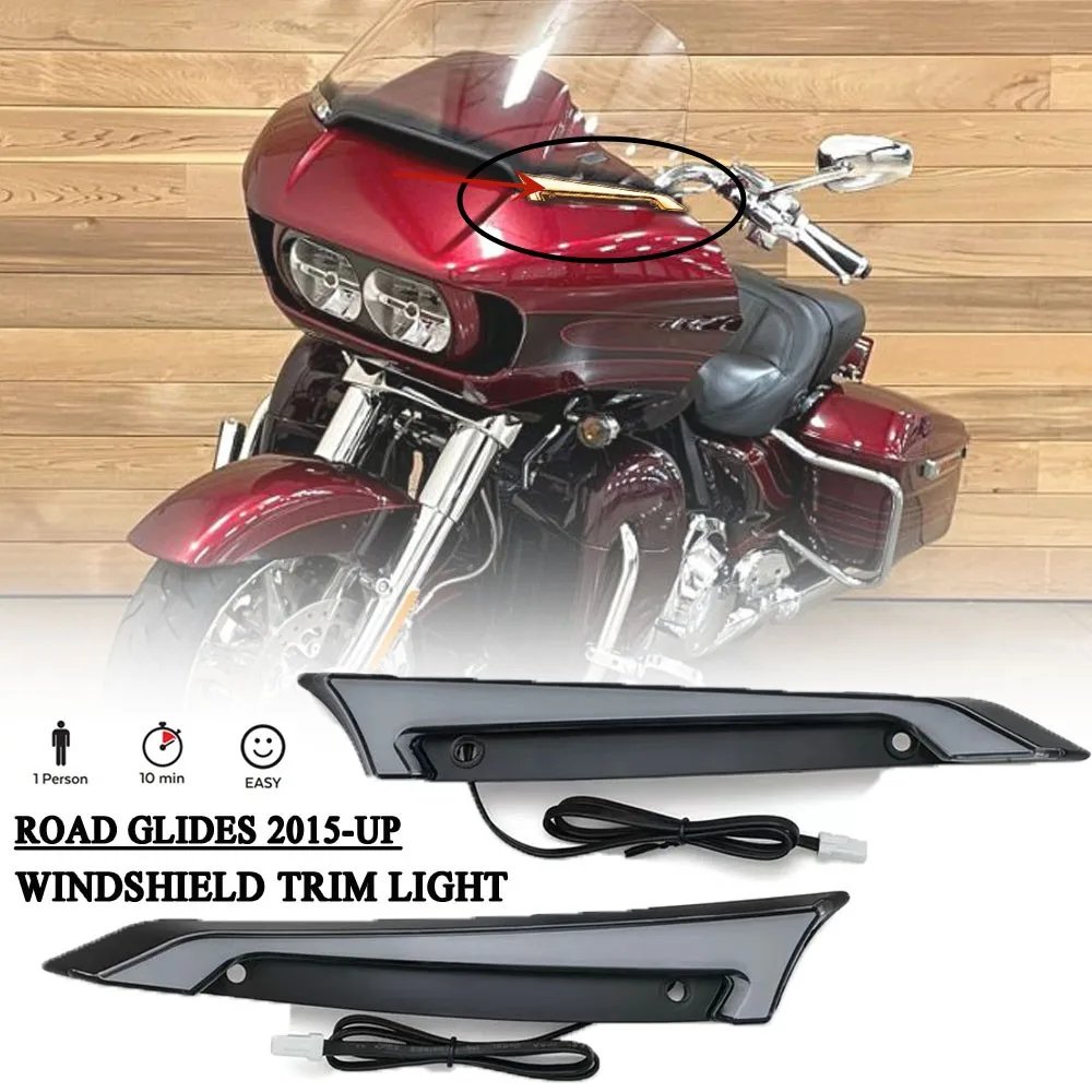 Новые осветительные светодиодные фары для лобового стекла мотоцикла Harley Road Glide Limited Ultra Special Road Glide ST 2015-Up
Новые осветительные светодиодные фары для лобового стекла мотоцикла Harley Road Glide Limited Ultra Special Road Glide ST 2015-Up
