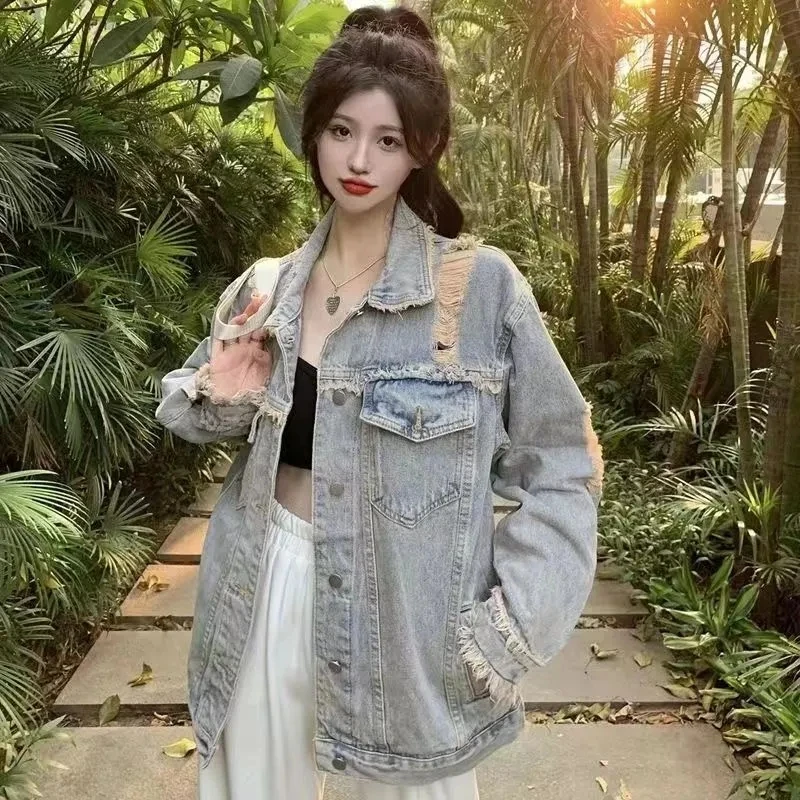 Denim Jacket Women Spring Summer 2023 New Solid Color Jeans Coat Korean Fashion Casual Versatile Loose Outerwear Womens Top
Denim Jacket Women Spring Summer 2023 New Solid Color Jeans Coat Korean Fashion Casual Versatile Loose Outerwear Womens Top