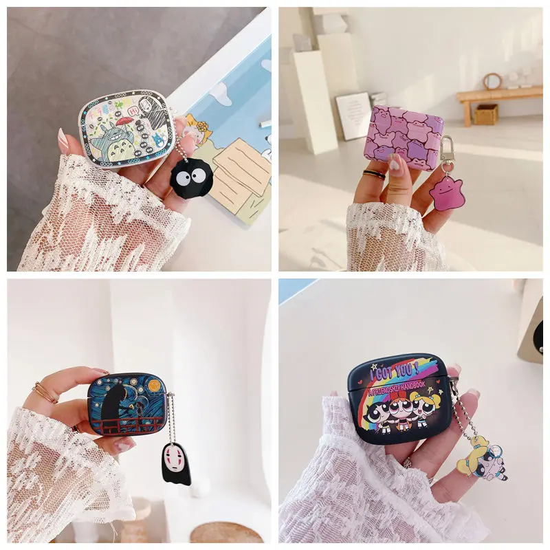 Luxury Japanese cartoon figure Spirited Away For Apple AirPods 1 2 3 Pro Charging Soft Cover Wireless Bluetooth Earphone Case
Luxury Japanese cartoon figure Spirited Away For Apple AirPods 1 2 3 Pro Charging Soft Cover Wireless Bluetooth Earphone Case