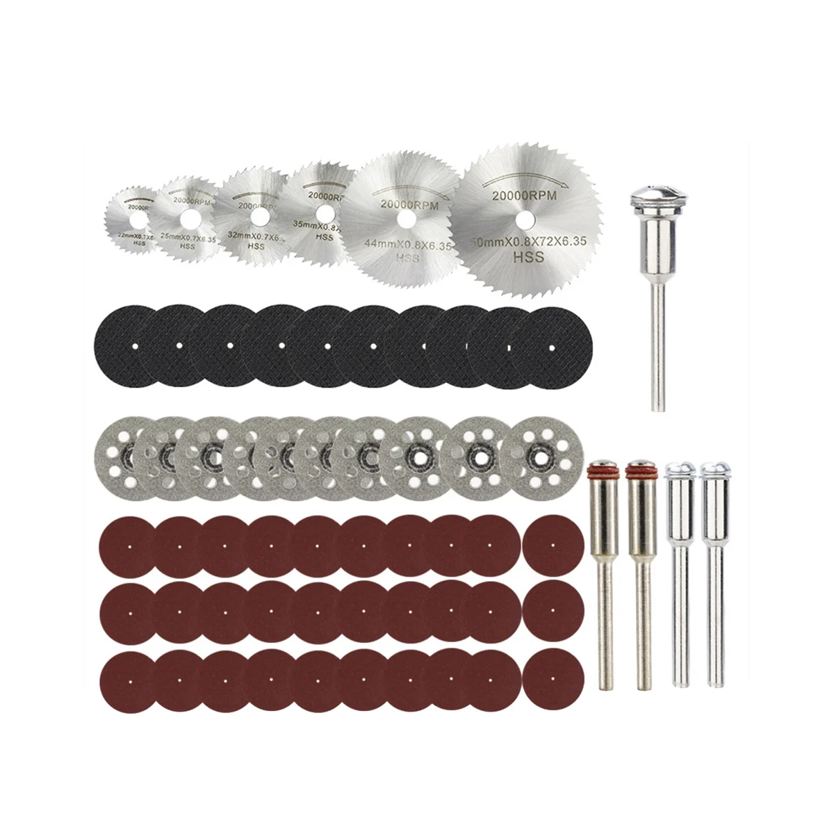 61Pcs Mini Circular Saw Blade Set Resin Cut-Off Wheels Disc Diamond Cutting Blade Metal Cutter Tool for Woodworking Tool
61Pcs Mini Circular Saw Blade Set Resin Cut-Off Wheels Disc Diamond Cutting Blade Metal Cutter Tool for Woodworking Tool