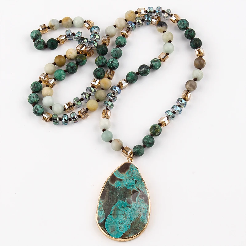 RH Fashion Boho Jewelry Natural Stones With Semi Precious Pendant Women Bohemia Necklace Gift Dropship
RH Fashion Boho Jewelry Natural Stones With Semi Precious Pendant Women Bohemia Necklace Gift Dropship