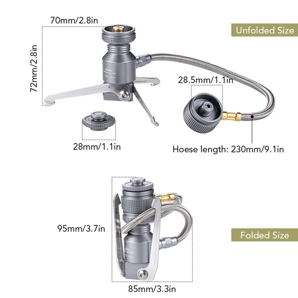 CAMPINGMOON Tripod Butane Canister Adapter Gas Canister Collapsible Connector Stoves Connector Adapter Gas 230mm
CAMPINGMOON Tripod Butane Canister Adapter Gas Canister Collapsible Connector Stoves Connector Adapter Gas 230mm