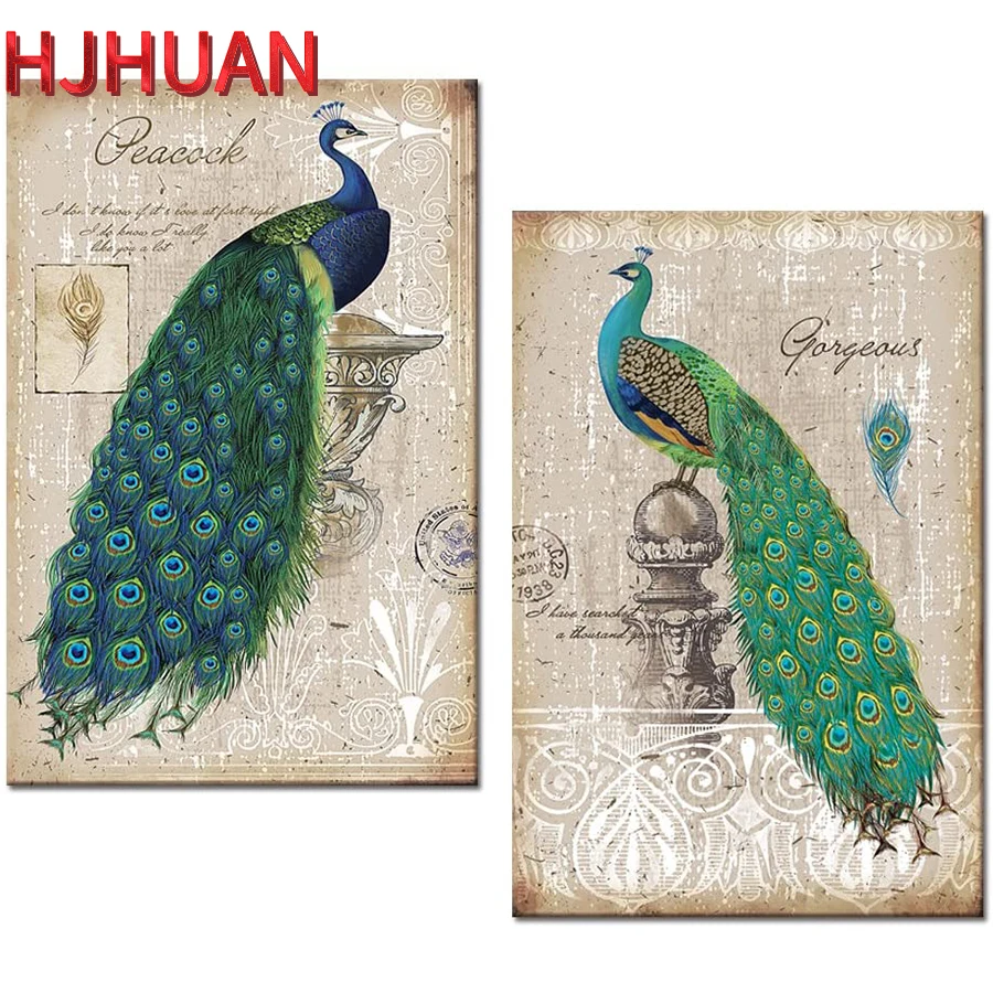 2pcs animal art, peacock full circle square diamond painting Mosaic cross stitch Mosaic diamond embroidery home decoration
2pcs animal art, peacock full circle square diamond painting Mosaic cross stitch Mosaic diamond embroidery home decoration
