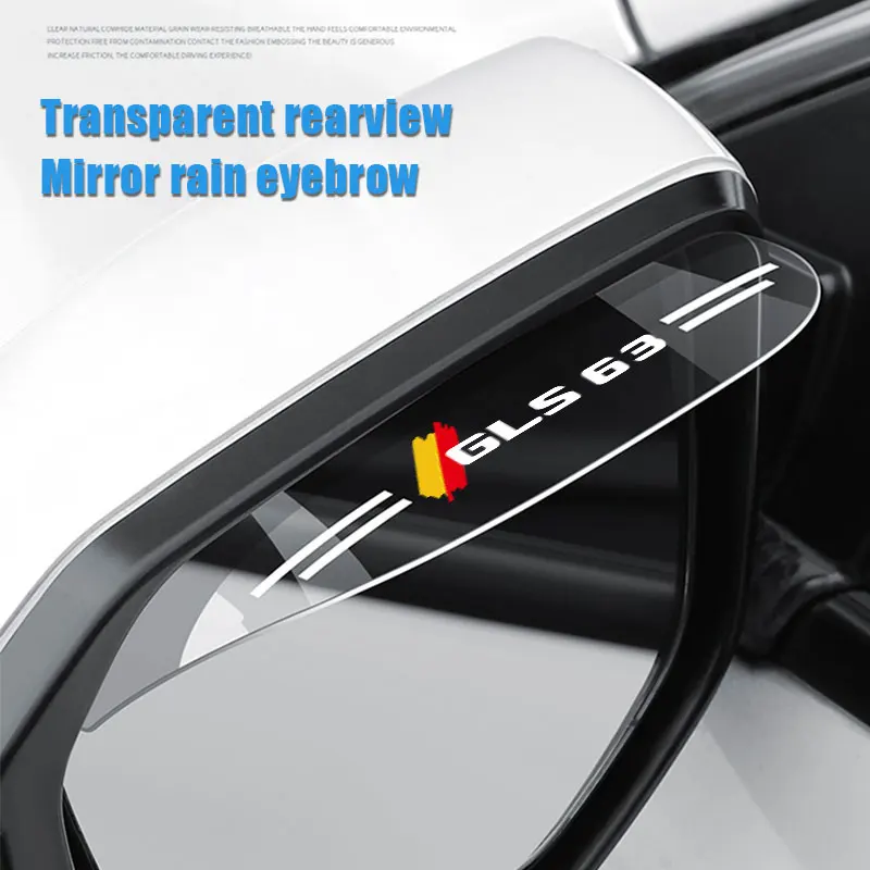 For Mercedes Benz GLS63 2Pcs Car Flexible PVC Rearview Mirror Rain Shade Rainproof Blades Back Mirror Eyebrow Rain Cover Car Acc
For Mercedes Benz GLS63 2Pcs Car Flexible PVC Rearview Mirror Rain Shade Rainproof Blades Back Mirror Eyebrow Rain Cover Car Acc