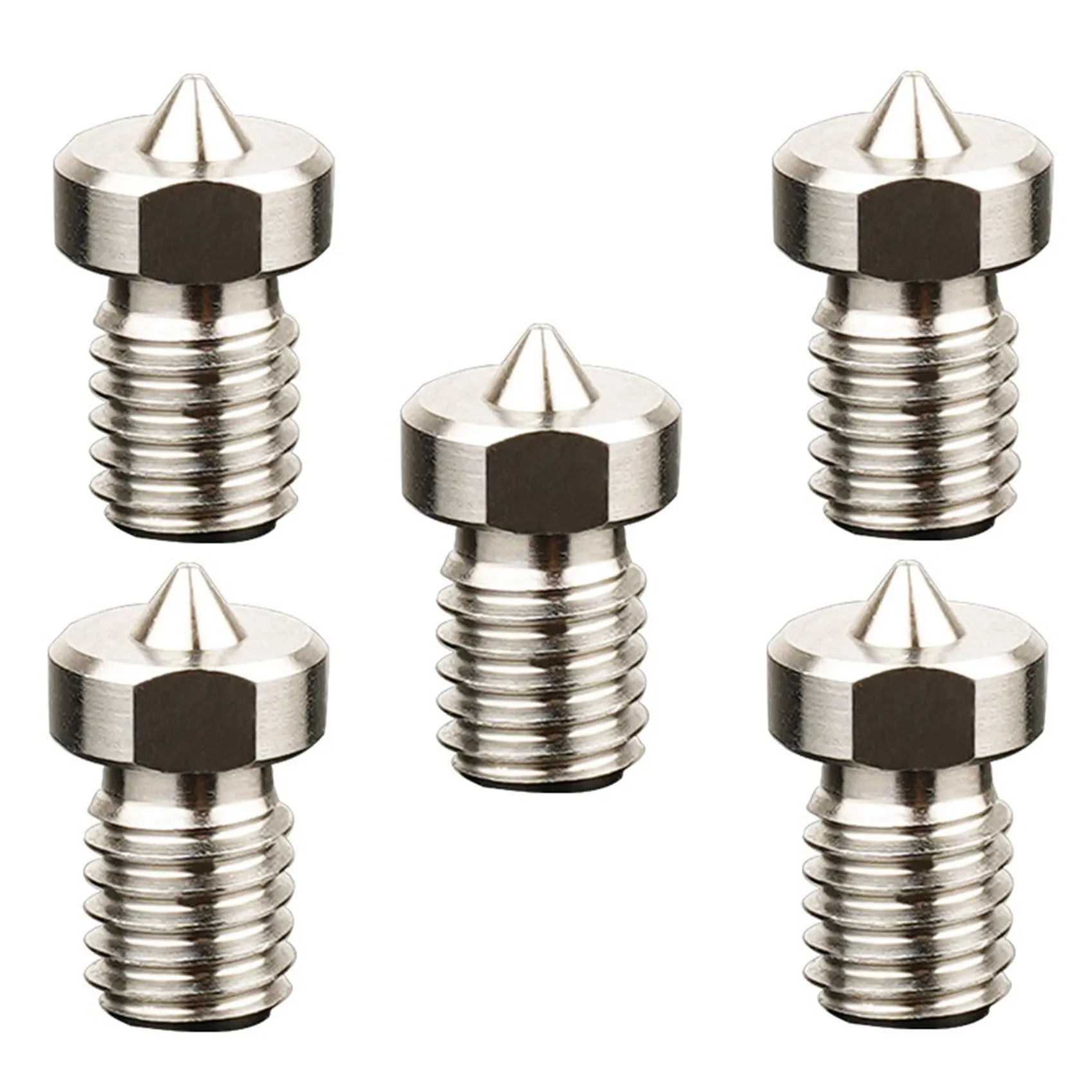 5PCS for 3D Printer High Temperature Resistant M6 Thread TC4 Titanium Alloy Nozzle, for E3D V5 V6, MK3/3S (0.4mm)
5PCS for 3D Printer High Temperature Resistant M6 Thread TC4 Titanium Alloy Nozzle, for E3D V5 V6, MK3/3S (0.4mm)