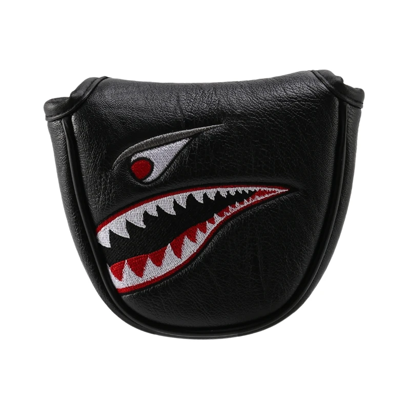 1Pc PU Leather With Shark Embroidery Magnet Golf Mallet Putter Head Cover Golf Club Putter Headcovers
1Pc PU Leather With Shark Embroidery Magnet Golf Mallet Putter Head Cover Golf Club Putter Headcovers