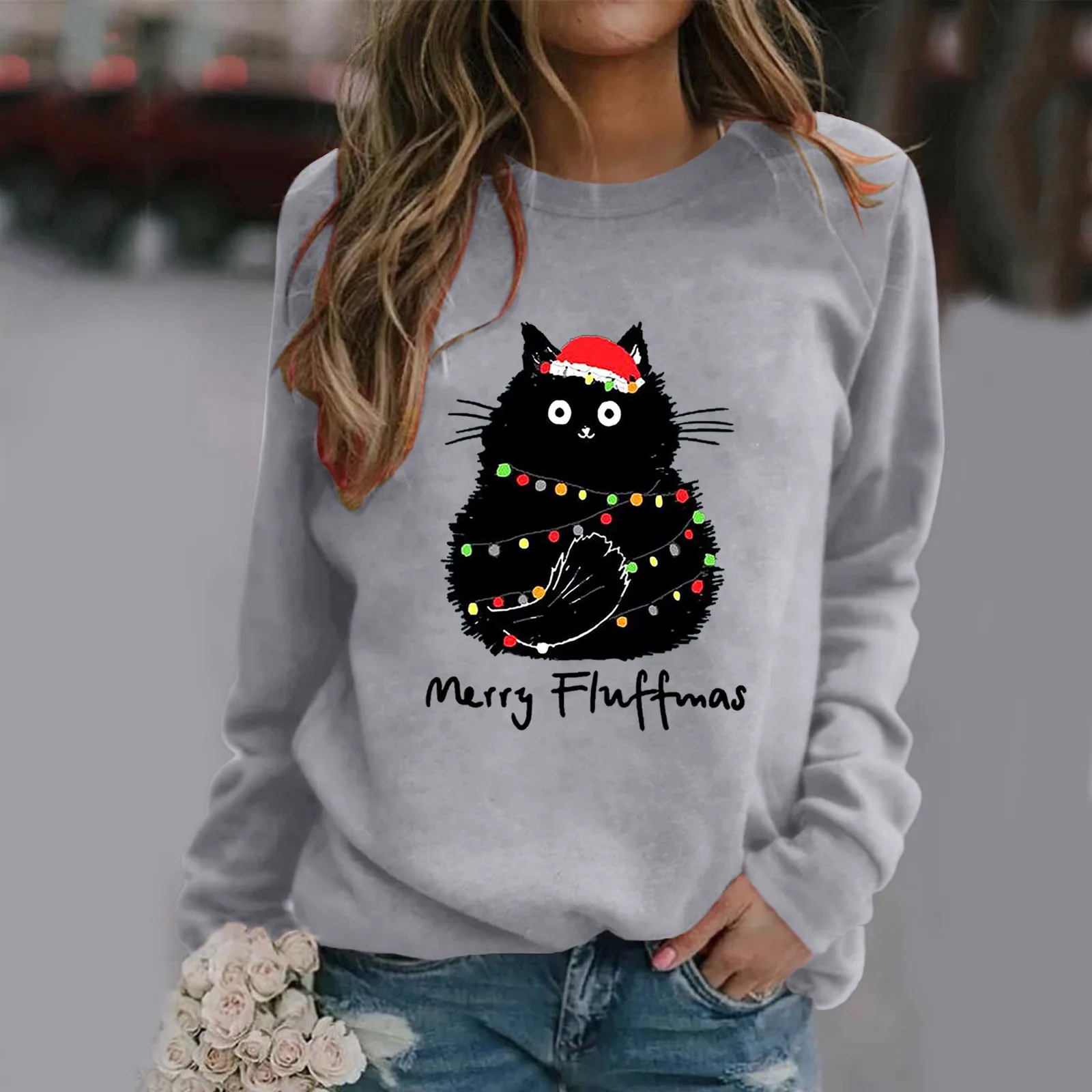 100 Cotton Sweatshirt for Women Womens Christmas Print Sweatshirt Round Neck Fit Pullover Tops Casual Hoodies Women Pullover
100 Cotton Sweatshirt for Women Womens Christmas Print Sweatshirt Round Neck Fit Pullover Tops Casual Hoodies Women Pullover