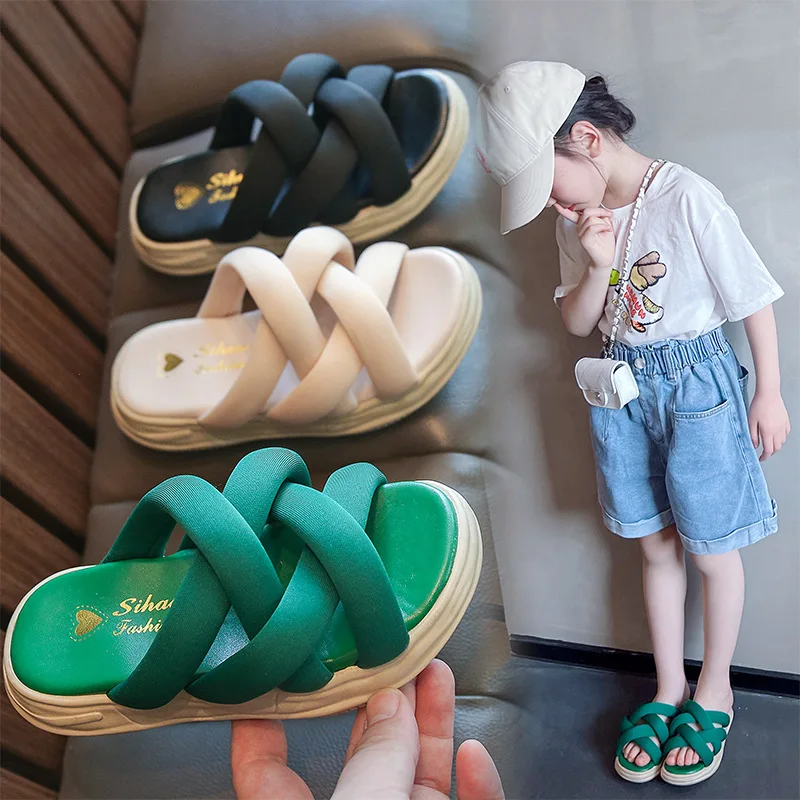 Girls Princess Slippers 2022 Summer Fashion Kids Children Solid Versatile Soft Slippers Cross Girls Breathable Beach Slippers
Girls Princess Slippers 2022 Summer Fashion Kids Children Solid Versatile Soft Slippers Cross Girls Breathable Beach Slippers