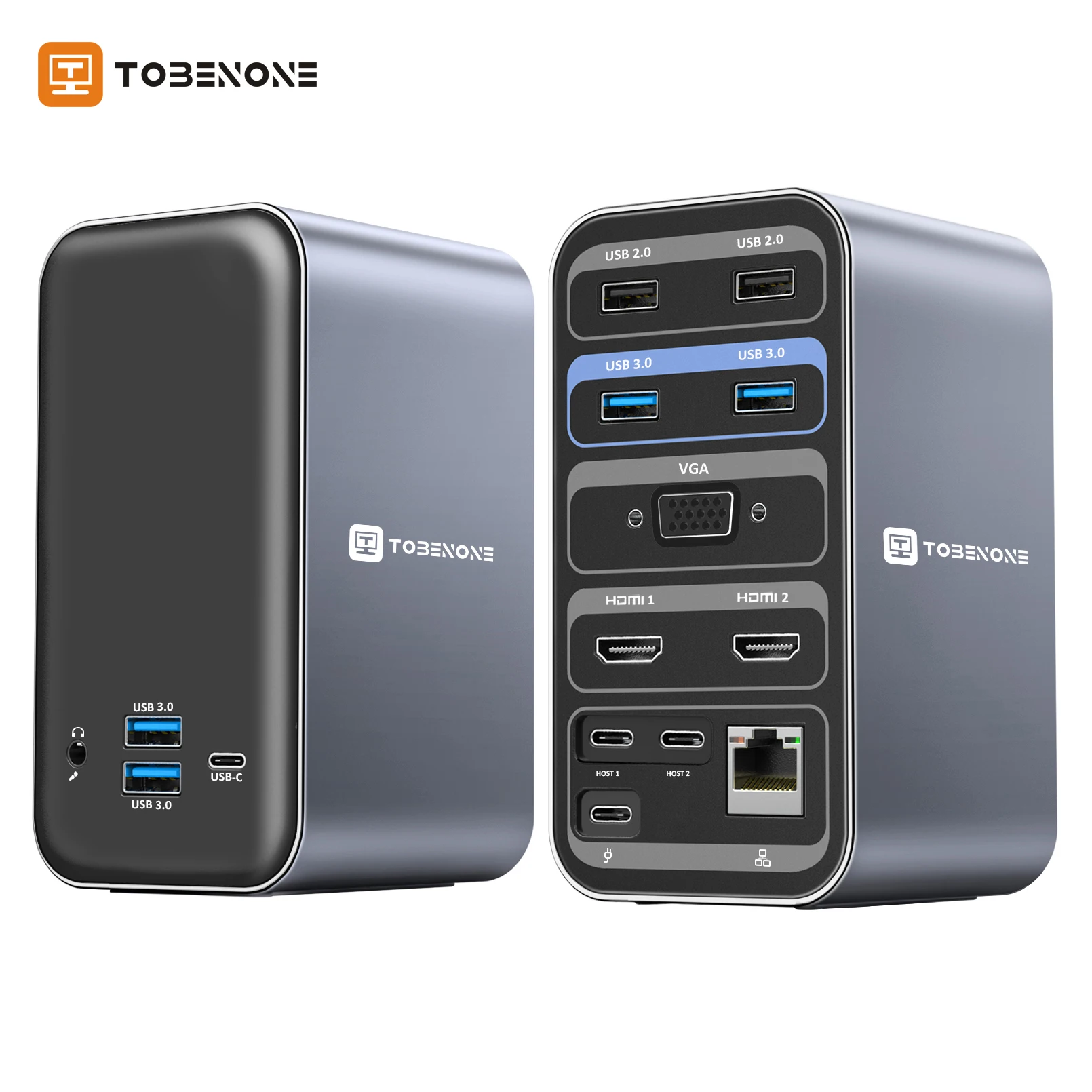 USB C Docking Station with 65W Power Support Dual Monitor Triple Display Laptop Docking Station, USB-C Hub for MacBook Pro/Air
USB C Docking Station with 65W Power Support Dual Monitor Triple Display Laptop Docking Station, USB-C Hub for MacBook Pro/Air