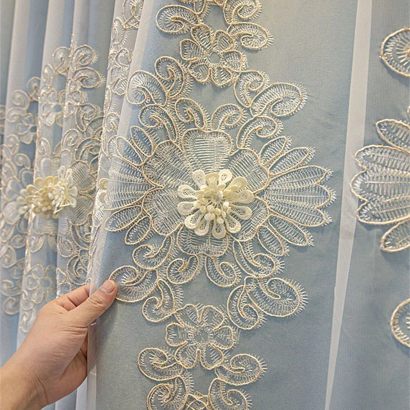 European Style Double-Layer Curtain Pink Cloth Flower Embossed Embroidery Sheer Tulle Panel For Living Room Bedroom Custom #4
European Style Double-Layer Curtain Pink Cloth Flower Embossed Embroidery Sheer Tulle Panel For Living Room Bedroom Custom #4