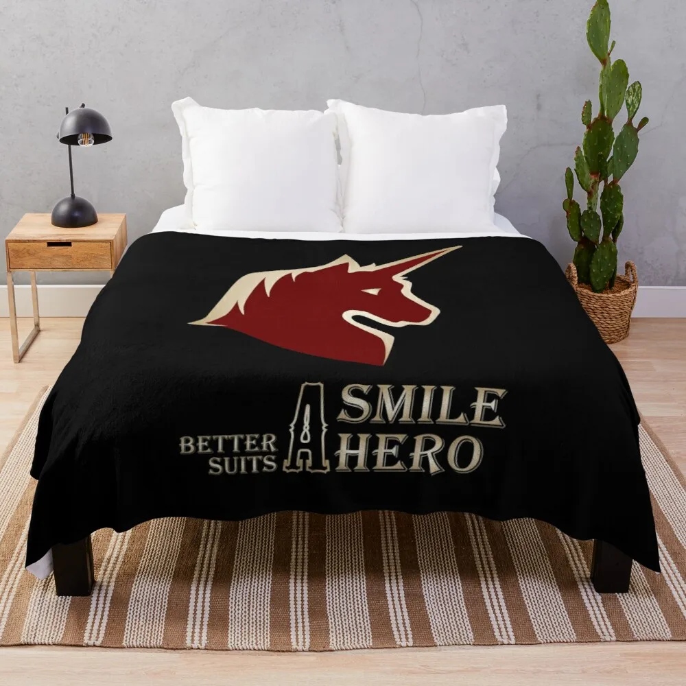 A Smile Better Suits A Hero Throw Blanket double plush blanket king flannel blanket
A Smile Better Suits A Hero Throw Blanket double plush blanket king flannel blanket