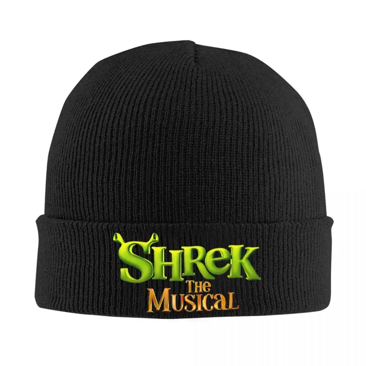 Вязаная шапка с музыкальным логотипом Shreks женская и мужская шапка-бини зимние